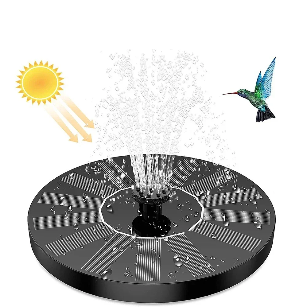 13/16/18 cm Schwimmende Solar Panel Solar Brunnen Pumpe Vogel Baden Garten Im Freien Wasser Pool Teich Dekor