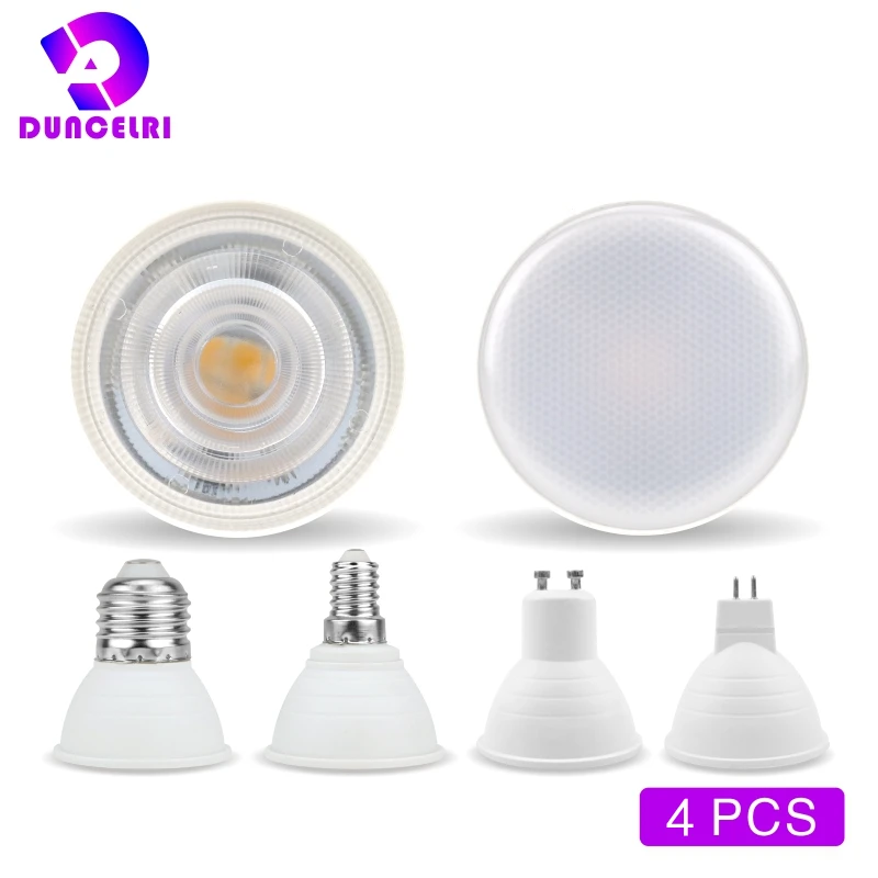 4 teile/los Led-lampe E27 E14 MR16 GU10 GU 5,3 Lampada Led 6W 220V 24/120 Grad Bombillas LED lampe Scheinwerfer Lampara LED Spot Licht