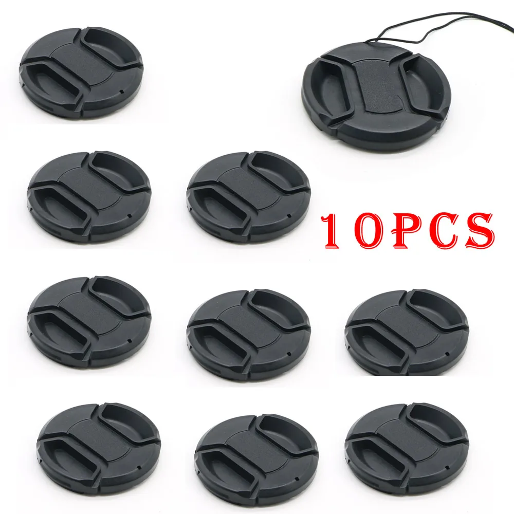 10PCS 37 40,5 43 46 49 52 55 58 62 67 72 77 82mm Kamera Objektiv Kappe Schutz Abdeckung Objektiv vordere Kappe für Canon Nikon Sony DSLR Objektiv Image