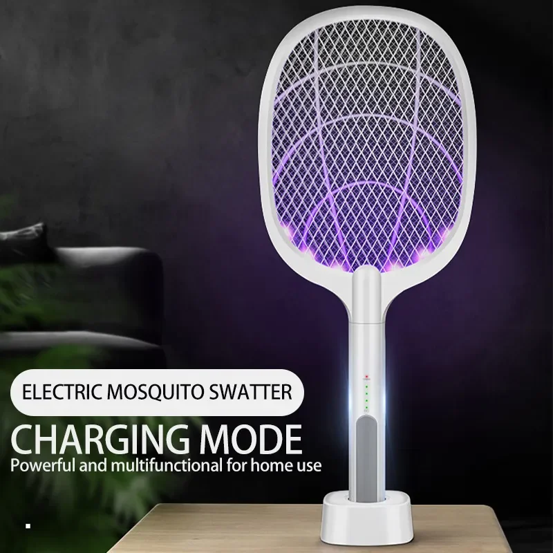 Mückenvernichtungslampe, USB wiederaufladbar, elektrisch, faltbar, Mückenvernichter, Schläger, Fliegenklatsche, abweisende Lampe, Zapper, Insektenschläger Image