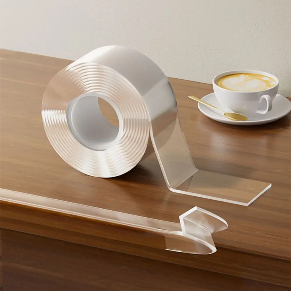 Transparentes, selbstklebendes Tischkantenschutzband, kollisionssicherer Schutzstreifen, Baby-Sicherheitsmöbel, Eckstoßstange Image