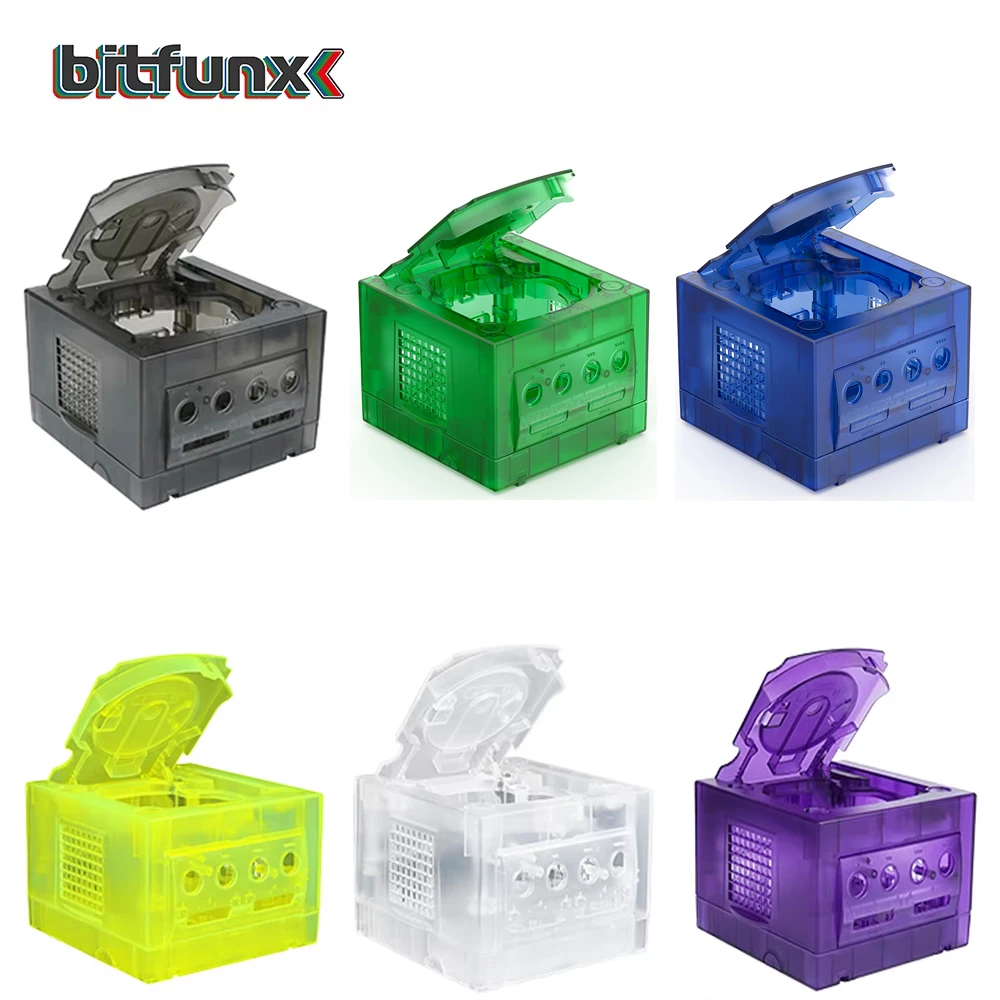 Bitfunx Gamecube NGC Ersatzschale Transparente Hülle für Gamecube NGC GC Spielekonsole Image
