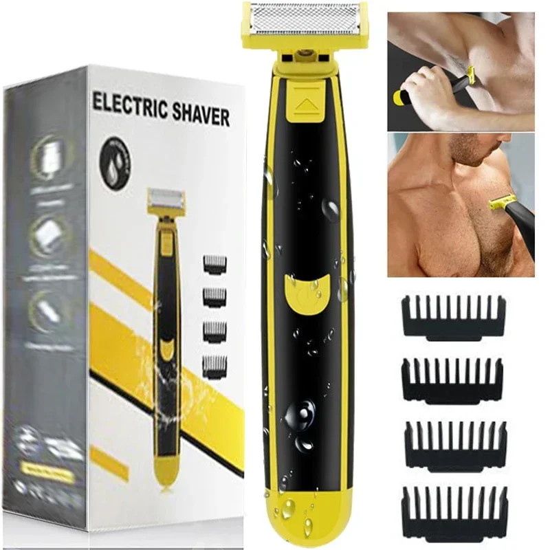 Intimhaarschnitt Herrenrasierer Rasierer Empfindliche Bereiche Rasiermaschine Männer Haarentfernung Epilierer Trimmer für Bikini Körper Image