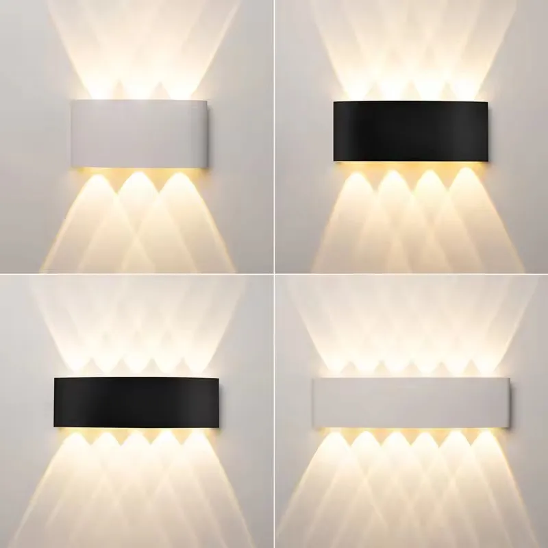 Aluminium IP65 LED Wandleuchte Im Freien Wasserdichte Gartenbeleuchtung AC86-265 Innen Schlafzimmer Wohnzimmer Treppe Wandleuchte