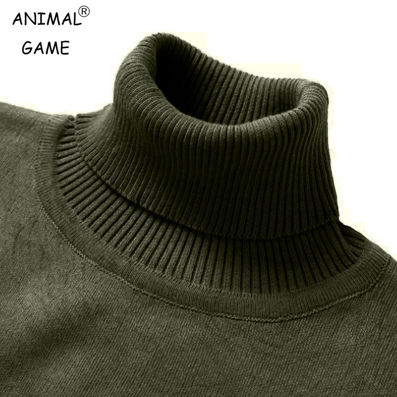 Herbst Herren Gestrickte Rollkragenpullover Neue Einfarbig Warme Streetwear Winter Vintage Leichte Pullover Schwarz Grau Tops