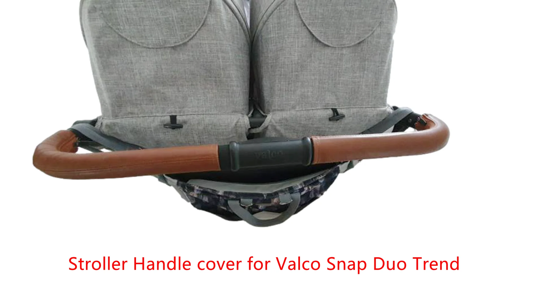 Baby Kinderwagen Leder Abdeckung Für Valco Snap Duo Trend Pu Griff Schutzhülle Griff Stoßstange Armlehne Abdeckungen wagen Zubehör Image