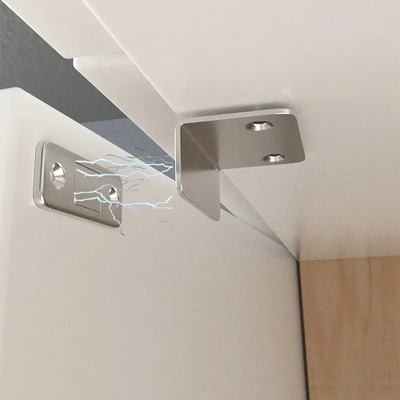Magnetischer Türverschluss – unsichtbare, starke Haftung, bohrfreie Halterung, nahtlose Entriegelung – ideal für Schränke und Schiebetüren