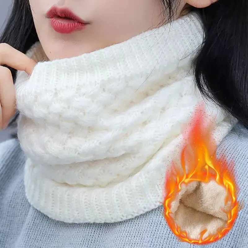 Lässiges modisches Halstuch, koreanischer Winter, vielseitige Schals für Männer und Frauen, verdickter einfarbiger warmer Schal Image