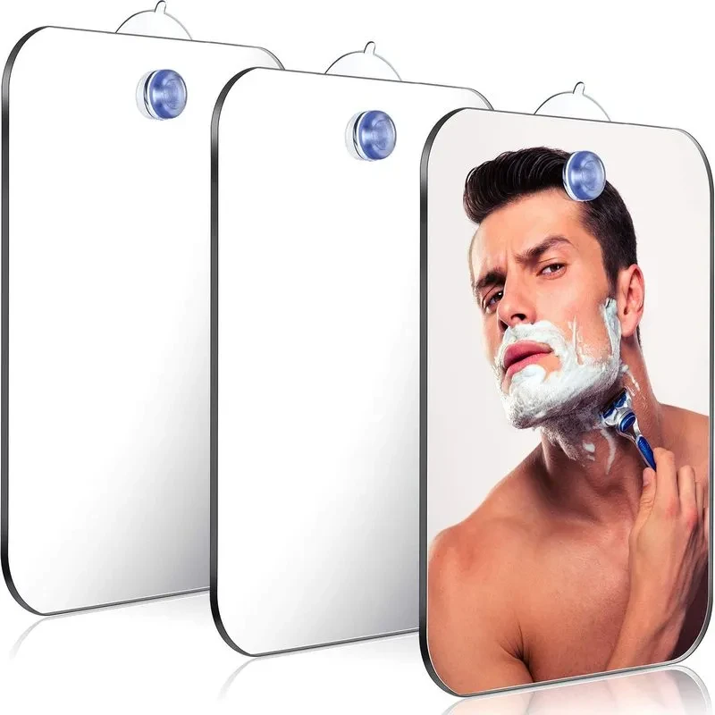 1PCS Acryl Spiegel Mit Wand Saug Dusche Spiegel Für Mann Rasieren Frauen Make-Up Tragbare Reise Bad Zubehör