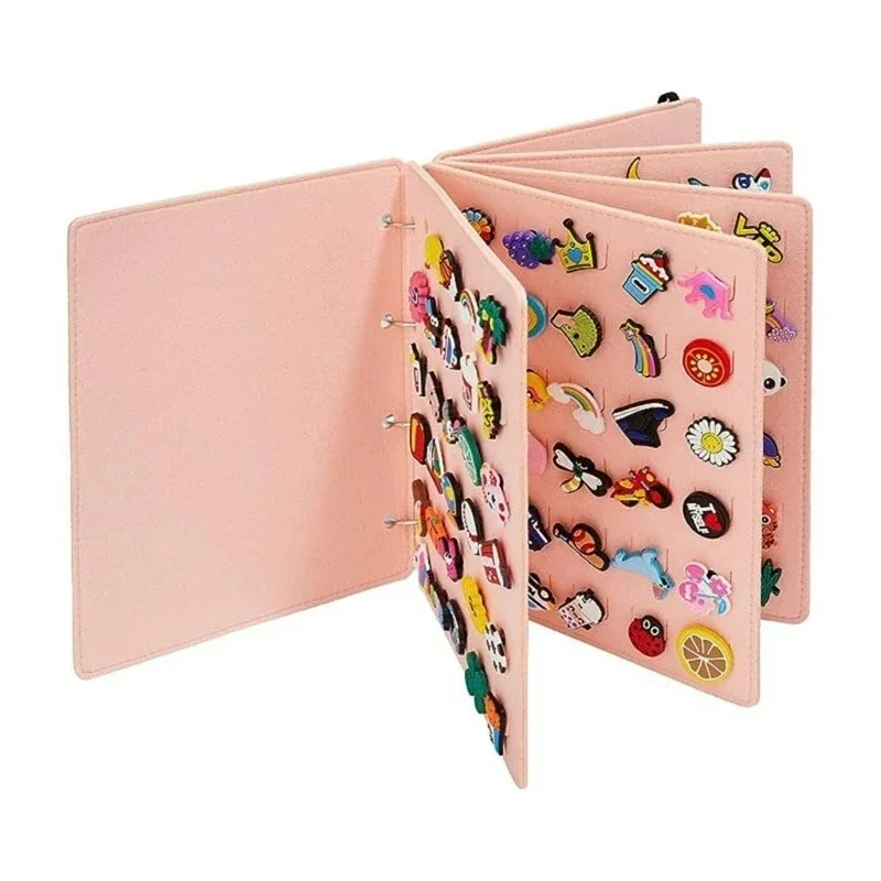 Große Kapazität Schuh Croc Charms Organizer Broschüre Kreative Buch Lagerung Tasche Schuh Blume Sammlung Display Stand Halten Up