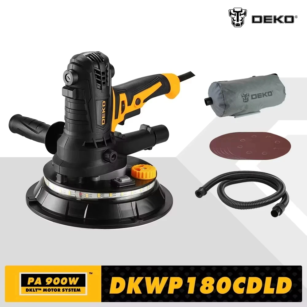DEKO DKWP180CDLD/DKWP180CD 900W Trockenbau Sander Schleifen Tragbare Polieren Maschine Image