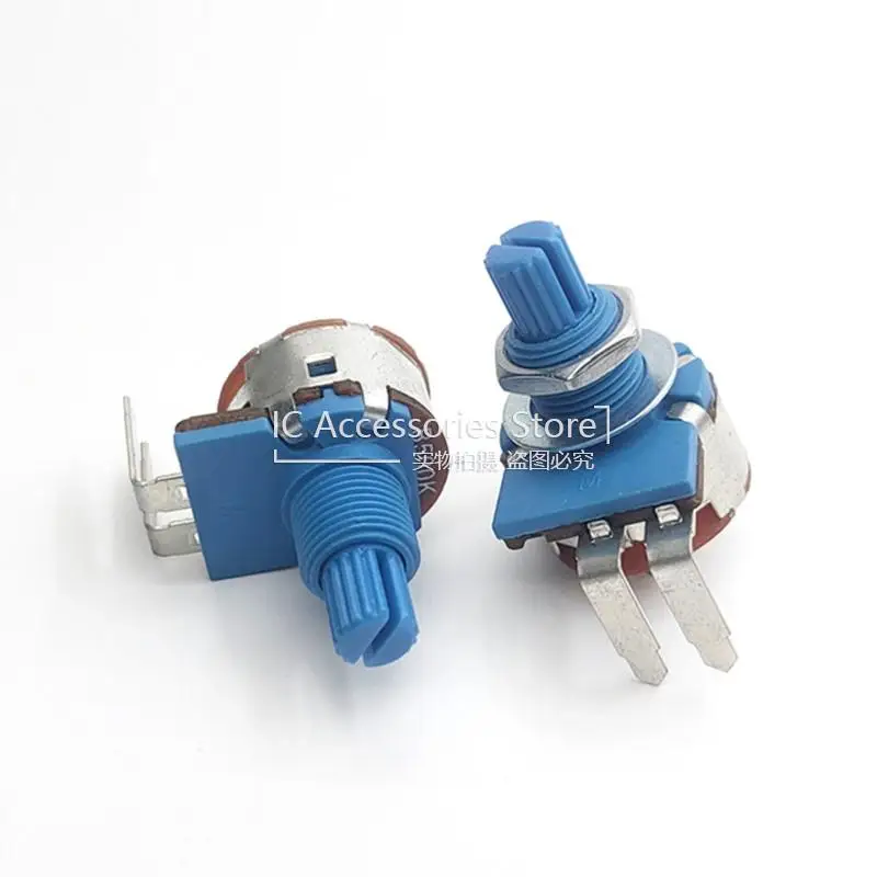 5PCS Potentiometer Mit Schalter B500K B504 Geschwindigkeit Regulierung Dimmen Lampe Bord Mit 2-bein Gebogen Bein und Mutter Unterlegscheibe Image