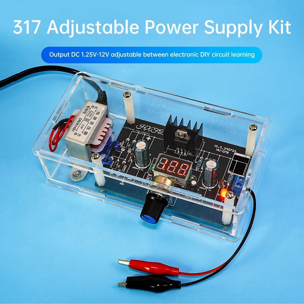 LM317 DC geregeltes einstellbares Stromversorgungsmodul 110 V 220 V DIY elektronisches Schweißset Multifunktions-Schweißtraining Image