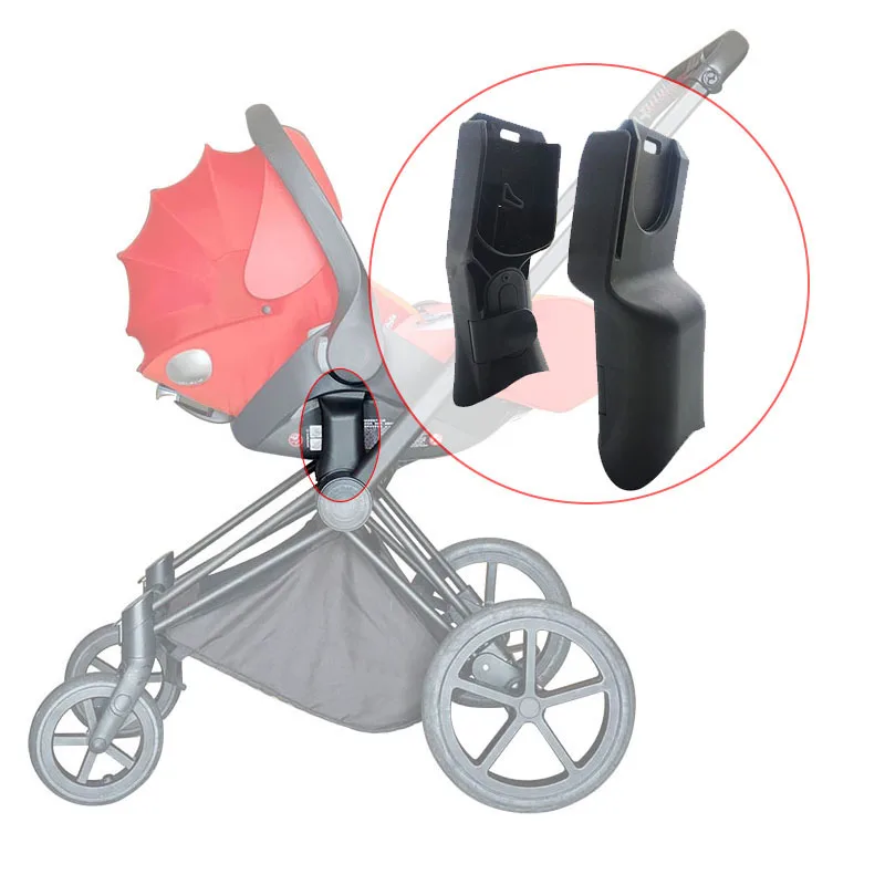 Baby Autositz Kinderwagen Adapter für Cybex Priam 2/3/4 Kinderwagen und Aton Cloud Q/Z Schlafkorb Konverter Bebe Buggy Stecker Image