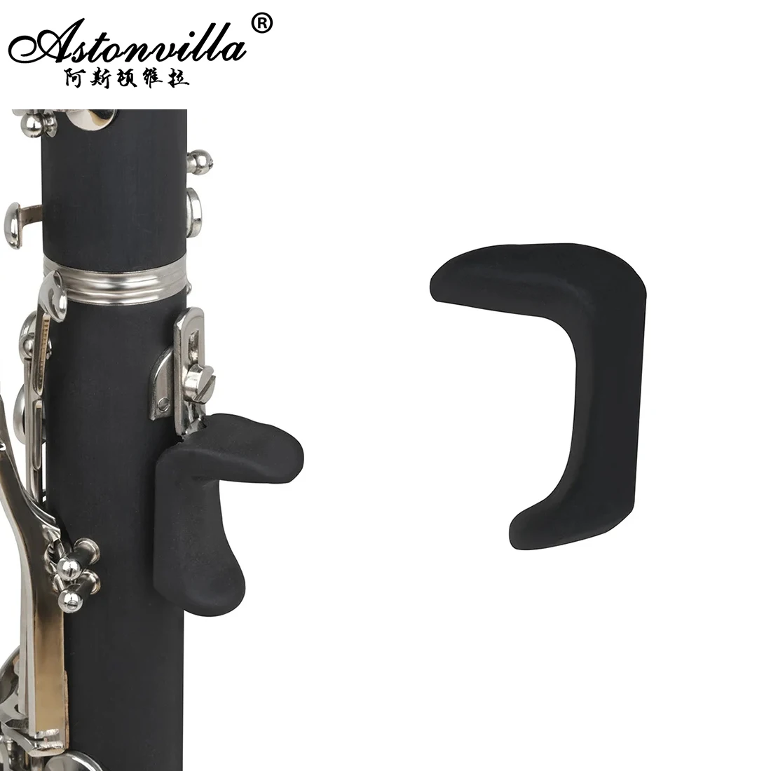Einstellbare Klarinette Oboe Daumen Finger Rest Abdeckung Silikon Holzblasinstrumente Teile Klarinette Oboe Zubehör 1,5mm 2mm 3,5mm Image