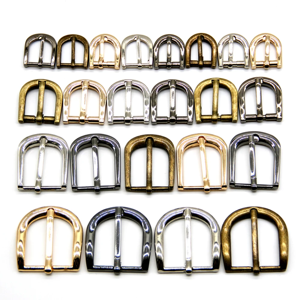 10 teile/los 11mm/13mm/15mm/20mm/25mm silber bronze gold Platz metall schuhe tasche Gürtel Schnallen dekoration DIY Zubehör Nähen