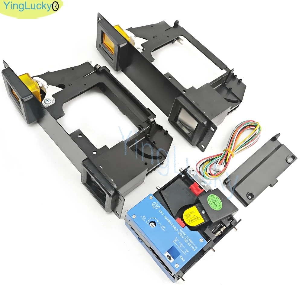Vertikale aufrechte Token, Münzprüfer, Stütztür für mechanische Flipper, Arcade-Unterhaltung, Münzmaschine, Eisentür Image
