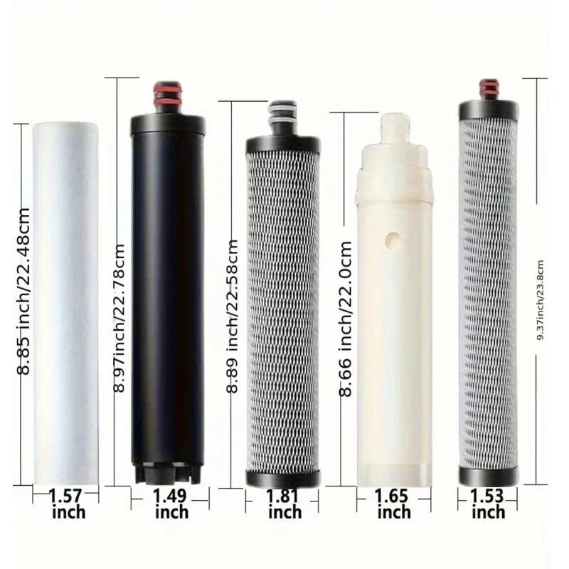 OSWNKW Wasserreinigerfilter, kompatibler Ersatz für 4+1 Ultrafiltrationskartusche Image