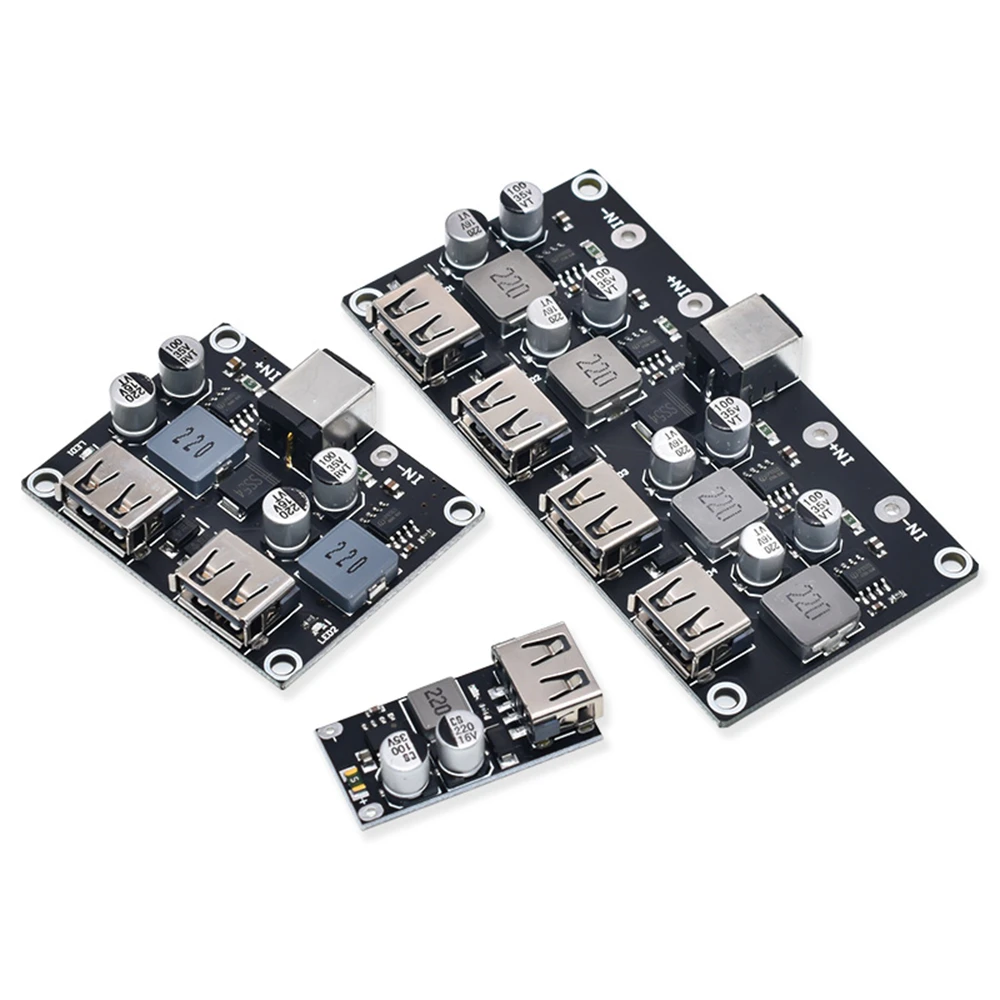USB QC3.0 QC2.0 DC-DC Buck Converter Lade Step Down Modul 6-32V 9V 12V 24V zu Schnelle Schnell Ladegerät Platine 3V 5V 12V Image