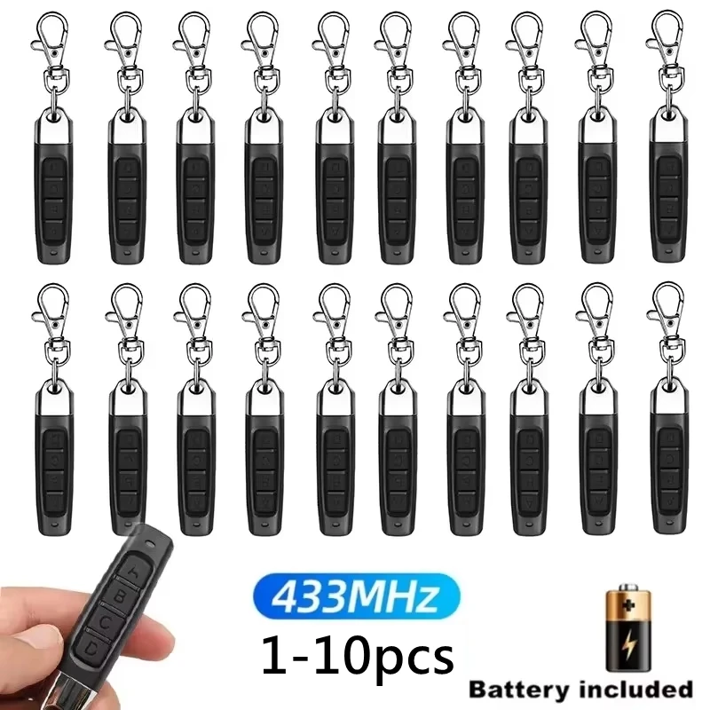1 ~ 10PCS 433MHz Auto Kopie Fernbedienung Elektrische Garage Türöffner Fernbedienung Duplizierer Klon Klonen Code sender Image