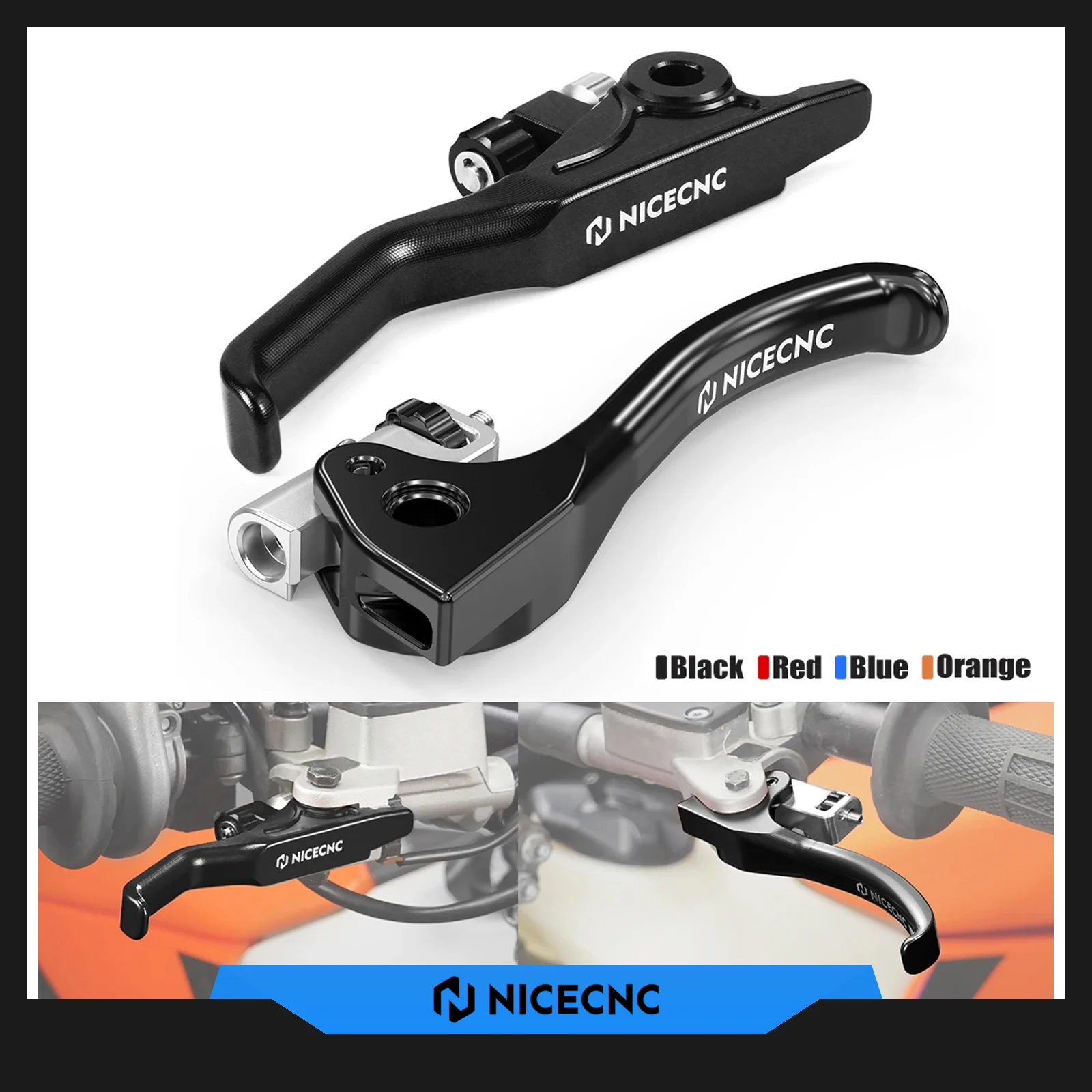 NICECNC Für 2025 2024 Sherco SER 125 2018–2025 SE-R 300 SEF-R 250 SEF-R 300 450 2015–2025 Kurzkupplungshebel-Bremshebel-Set Image