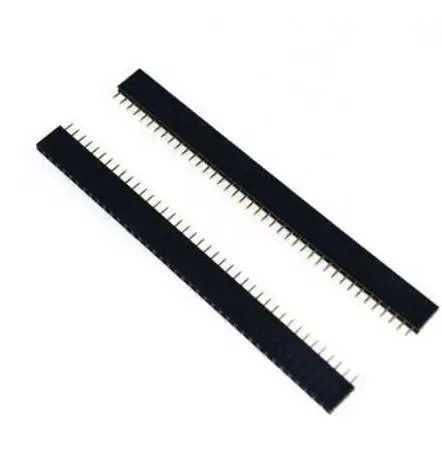 10 Stück 1*40-poliger einreihiger Buchsen kopf 1x40-Pin 2,54mm 40-poliger Stecker 40-poliger Streifen 40 p Image