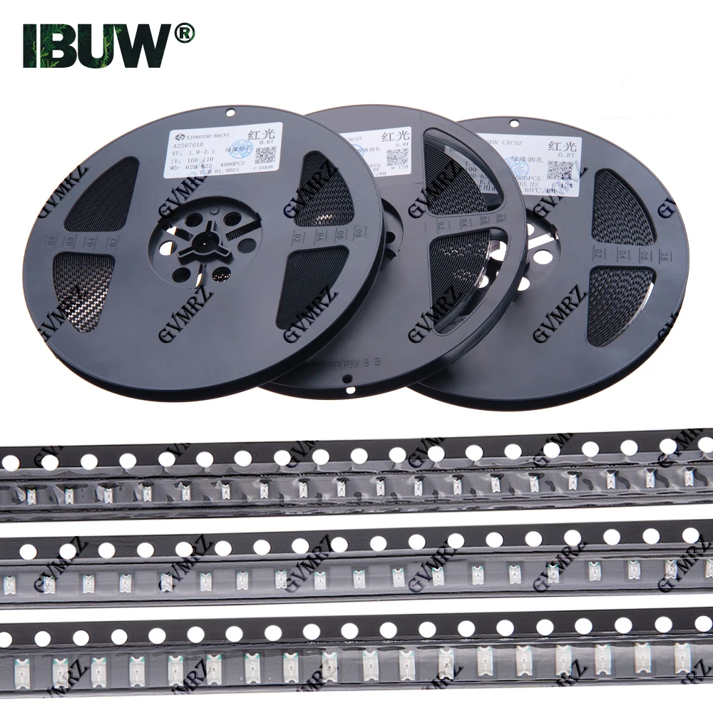 SMD LED Chip Großsortiment 0603 0805 1206 5050 Mehrere Farben Hohe Stückzahl für PCB DIY Elektronik Image