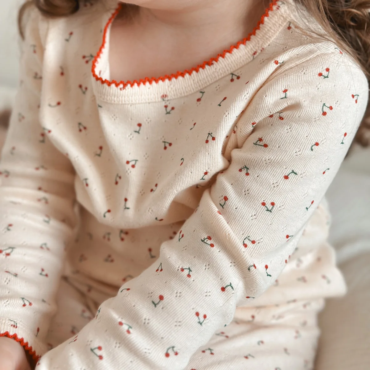 1-6T Kleinkind Kind Baby Mädchen Kleidung Set Sommer 100% Baumwolle Langarm T-shirt Top Hose Anzug homewear Stretch 2 stücke Pyjamas Set Image