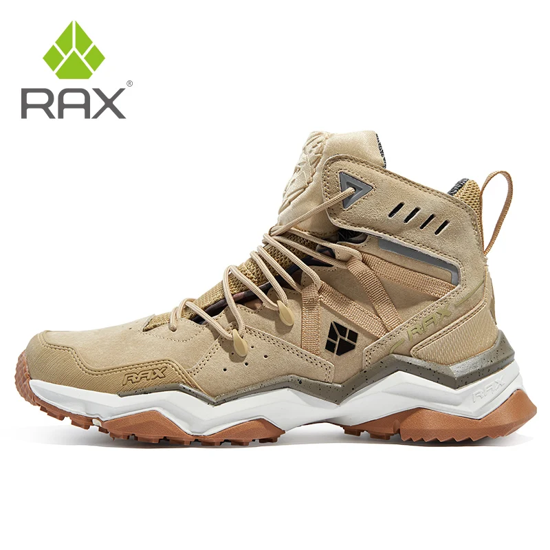 RAX Männer Wanderschuhe Mid-top Wasserdichte Outdoor-Sneaker Männer Leder Trekking Stiefel Trail Camping Klettern Jagd Turnschuhe Frauen
