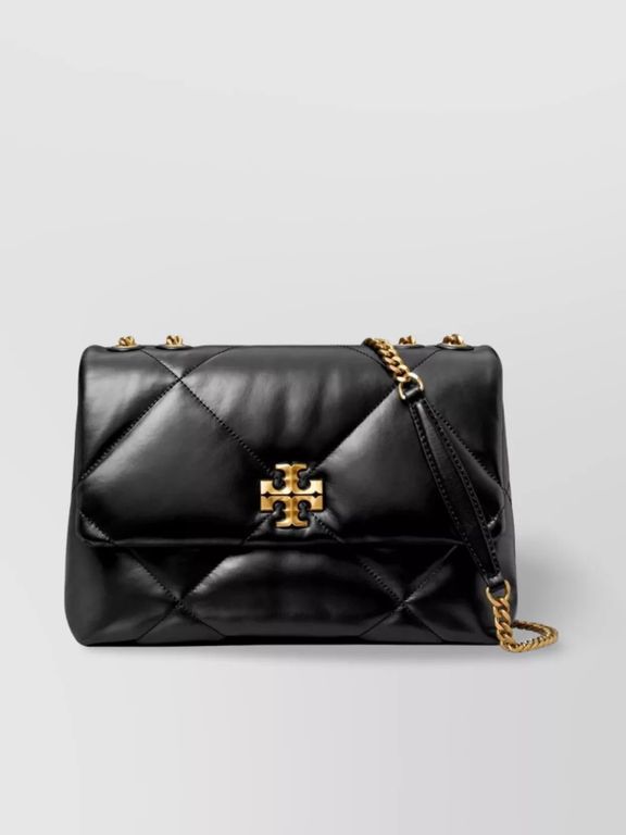 Kira Quilted Leather Shoulder Bag - Black - Tory Burch Shoulder Bags