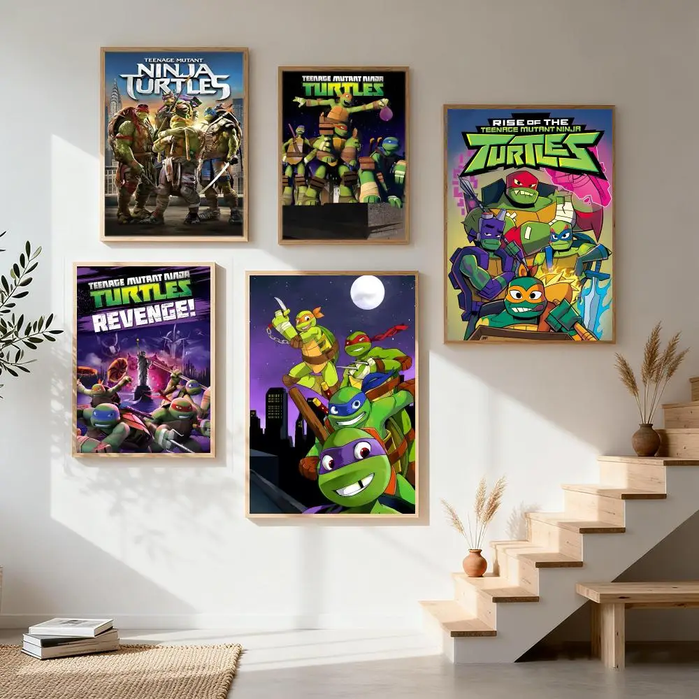 Action Teenage Mutant Ninja Turtles Poster Bestseller HD-Poster Wandkunst Hochwertige Nordische Wohnzimmer-Dekoration Image