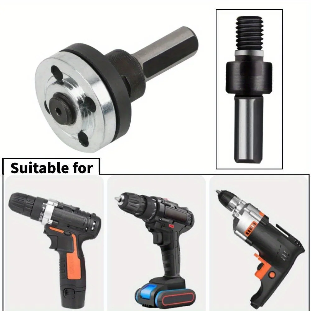 1 Set M10 Gewinde Winkelschleifer Metall-Druckplatte Metall Innen- und Außenflanschmutter-Set Werkzeuge Schleifmaschine Scheibenklemmplatte 1 Set Image