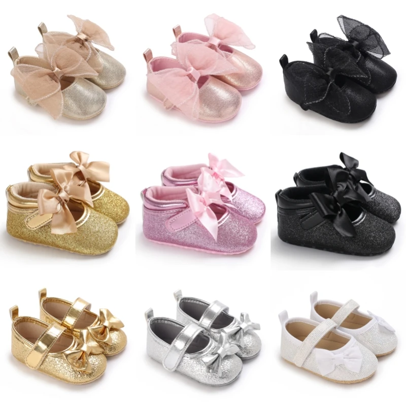 Rosa Prinzessinnenschuhe für Babys, Sommer, atmungsaktiv, weiche Sohle, rutschfest, Lauflernschuhe für Neugeborene, 0–18 Monate