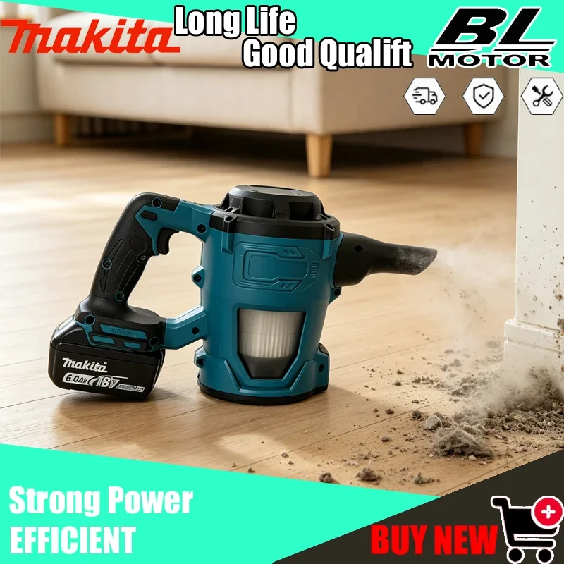 Makita Handstaubsauger mit Lithium-Akku Kabelloses Elektrowerkzeug 18V Hochleistungs-Staubsauger Image
