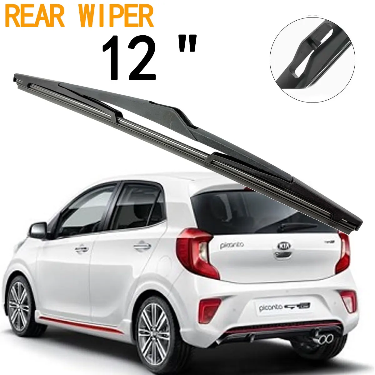 1 Stück Heckscheibenwischerblatt 12 Zoll für KIA Picanto Morning MK2 Schrägheck 2011-2017 Windschutzscheibe Heckscheibenwischerblatt Autozubehör Image