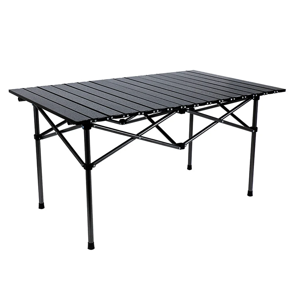 Klapptisch, faltbarer Campingtisch, 120 x 60 x 65 cm, Balkon-Reisetisch, tragbarer Grill-Aufbewahrungstisch für Partys, Picknick, Grillen