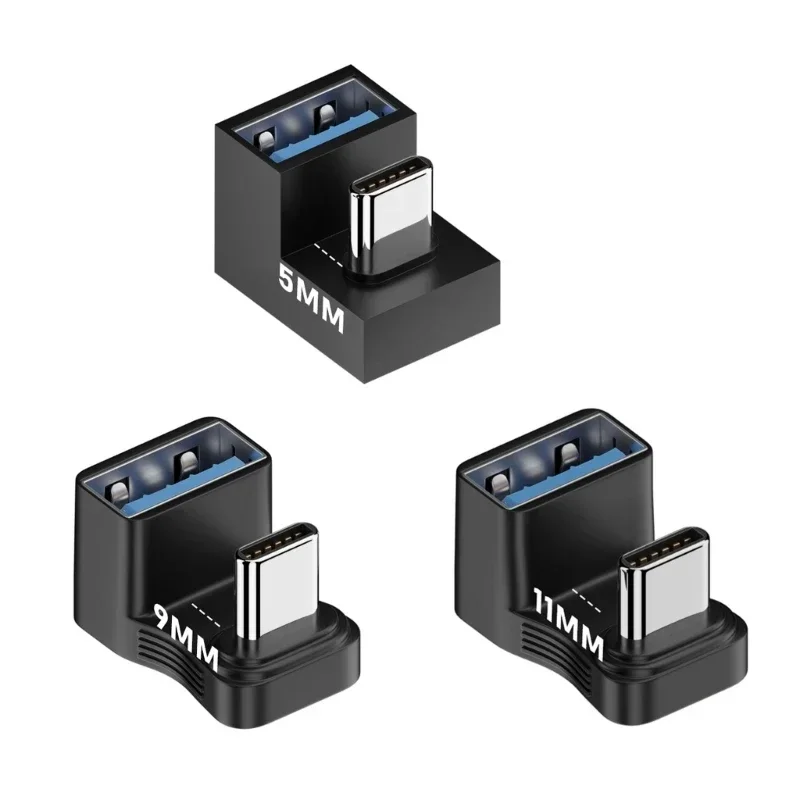 Tragbarer USB-C-Stecker auf USB3.1-Buchse-Adapter, OTG-Adapter, 10 Gbit/s, Datenübertragung, 12 V, 3 A, 36 W Netzteil Image
