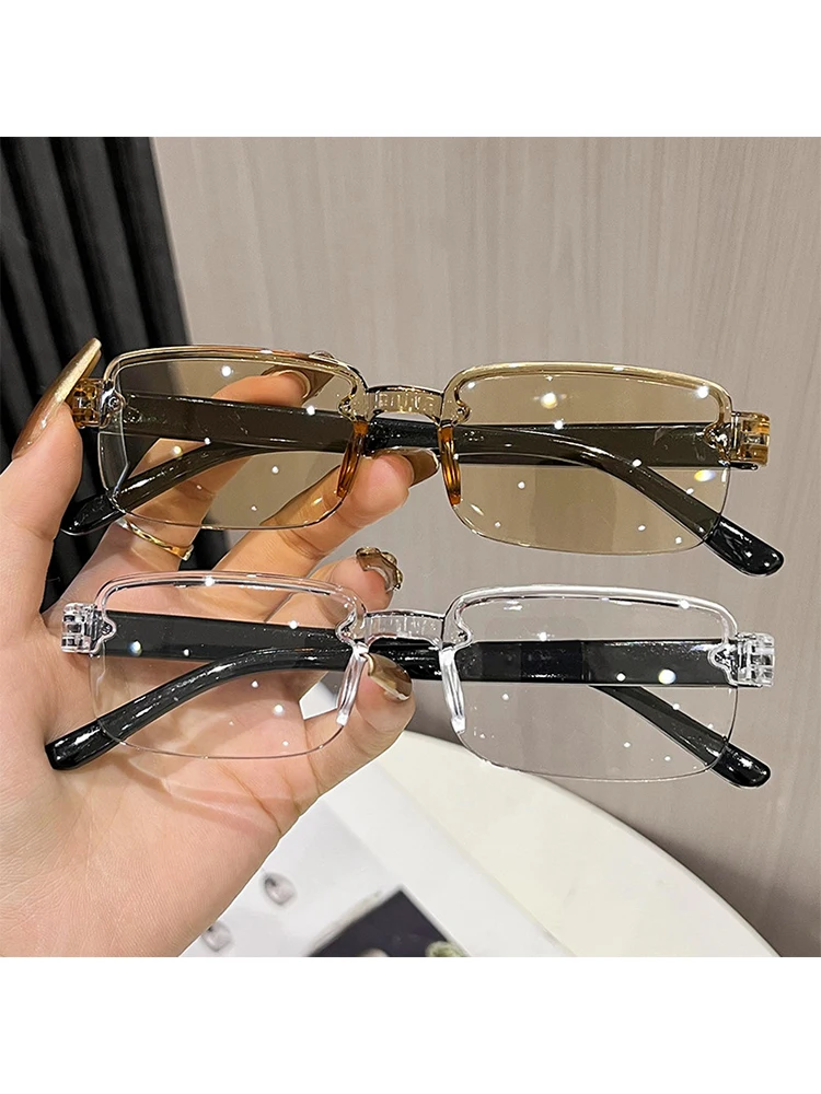 Intelligente Zoom-Lesebrille Hochauflösende Kristall-Lesebrillengläser Transparente Teeglasgläser Presbyopie-Brille Image
