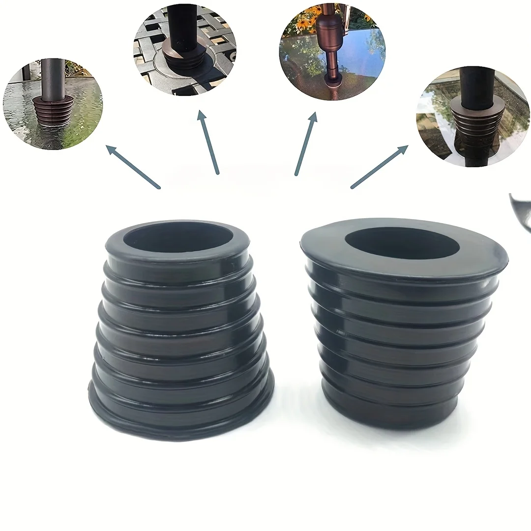 1-teiliges Sonnenschirmloch-Ring- und Abdeckungs-Set, geeignet für Glas-Gartentische, Terrassen und Balkone, Sonnenschirmringe, Gartentisch-Sonnenschirme und Lichter