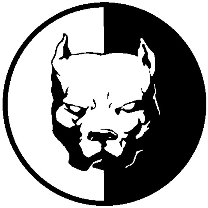 Wasserdicht Pitbull Hund Bulldog Auto Aufkleber Dekoration Aufkleber Auto Styling Wand Aufkleber Schrecklicher Hund Kopf Auto Wand Aufkleber Image
