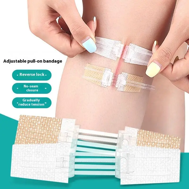 Tragbarer Wundverschluss-Patch mit Reißverschluss Schnell Hämostatischer Verband Nahtfreier Wundverband für den Außenbereich Image