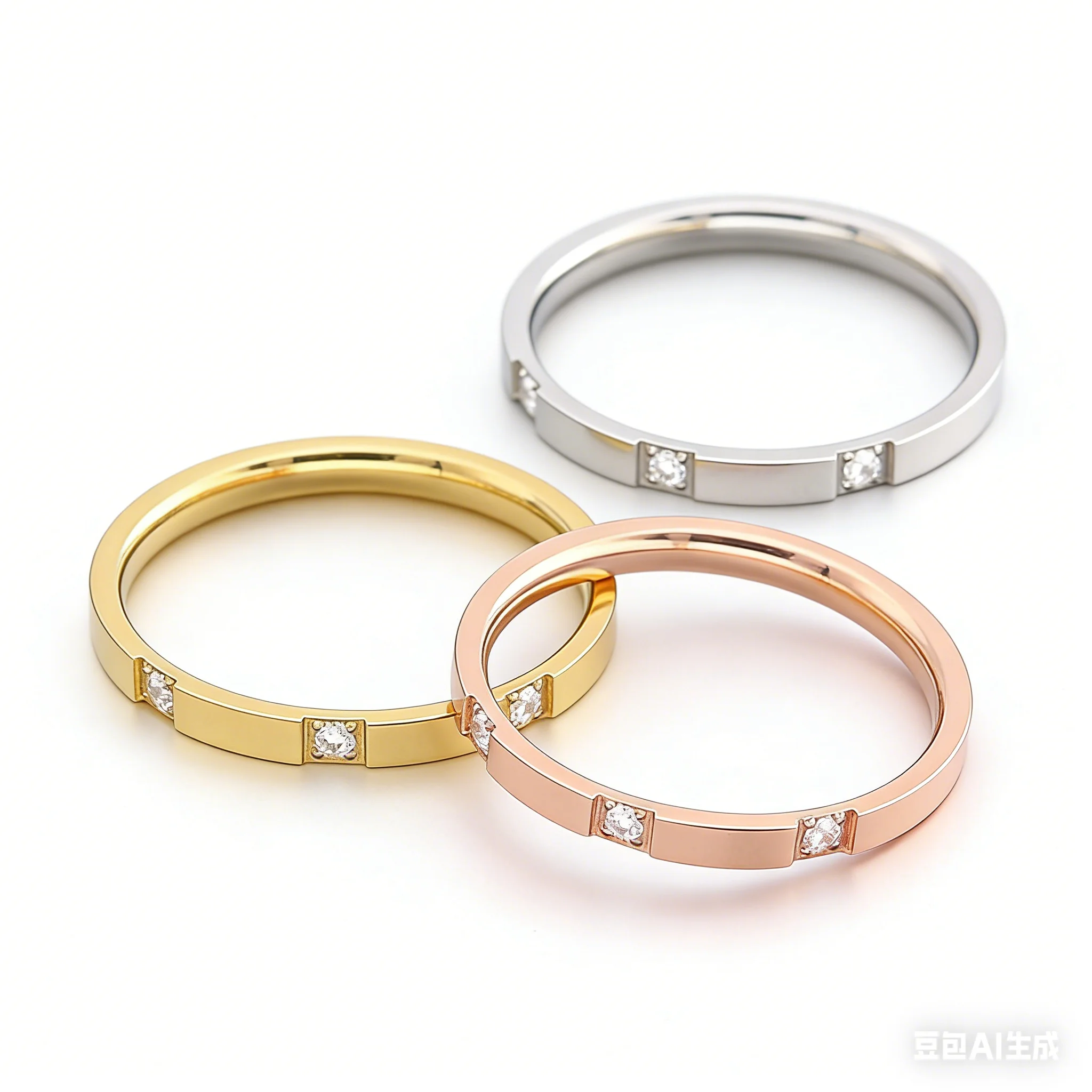 Bagues délicates anti-ternissement en acier inoxydable plaqué or 18 carats pour femme, résistantes à l'eau, minimalistes, bagues dorées pour femme