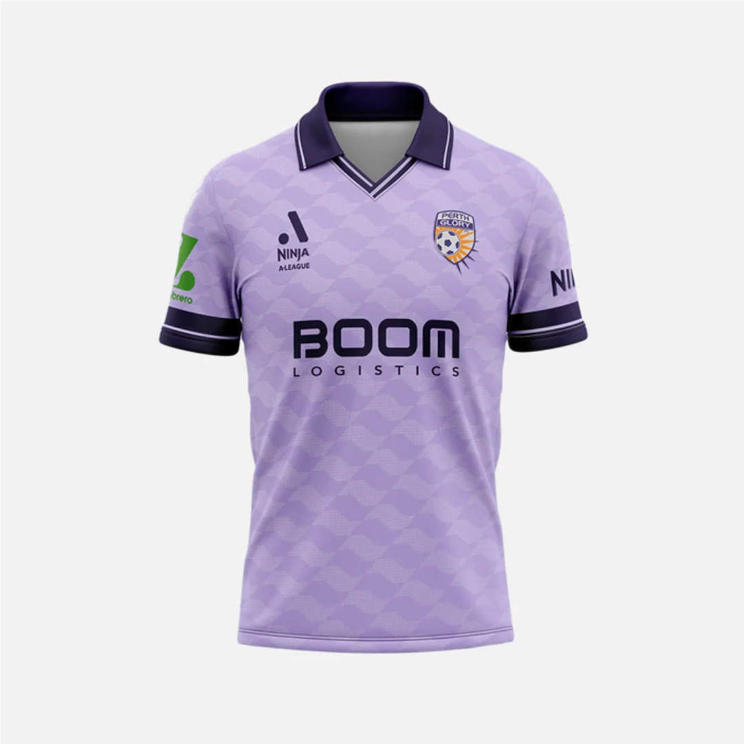 Maillot de football domicile Perth Glory 25-26, ensemble d'entraînement, sport d'été, séchage rapide, t-shirt homme, vêtements enfant, t-shirt femme ﻿