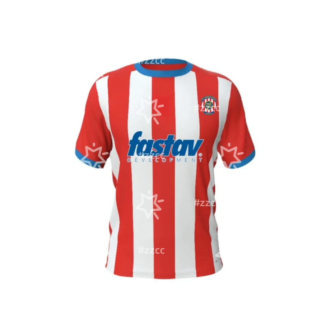 Maillot de football domicile Zbrojovka Brno 25-26, ensemble d'entraînement, t-shirt de sport d'été à séchage rapide pour homme, vêtements pour enfant, t-shirt pour femme ﻿
