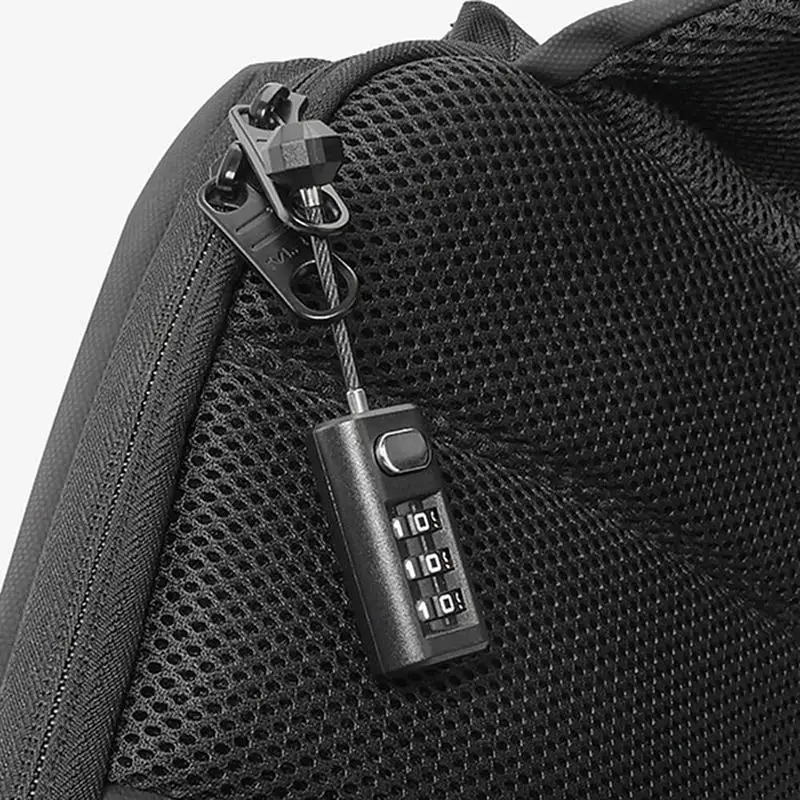 Mini serrure à code réinitialisable, serrure à code pour sac à dos, serrure à fermeture éclair, cadenas pour bagages, serrure pour armoire de dortoir, serrure à code à 3 chiffres