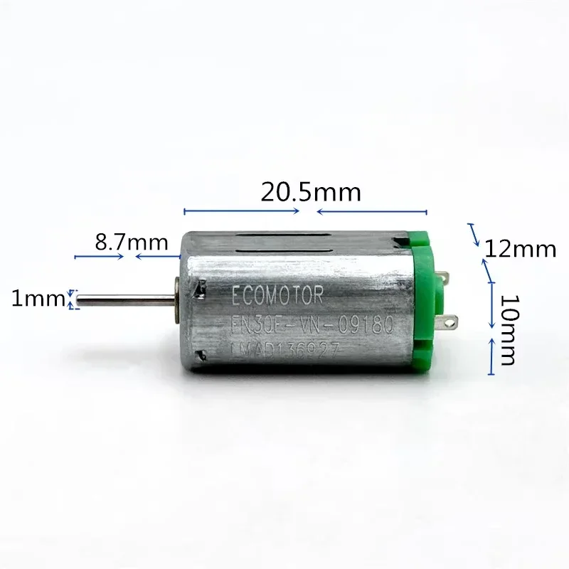 Precious Metal Brush Mini 12mm*10mm Electric Motor FF-N30VN-09180 DC 1.5V 3V 3.7V 5V 6V 13300RPM DIY Hobby Toy Solar Power Model