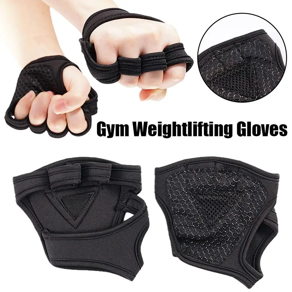 Hand Palm Protector Gym Fitness Gloves Bodybuilding Pads Dumbbell Training Weight Glove Grip Power Lifting Workout Sport Support