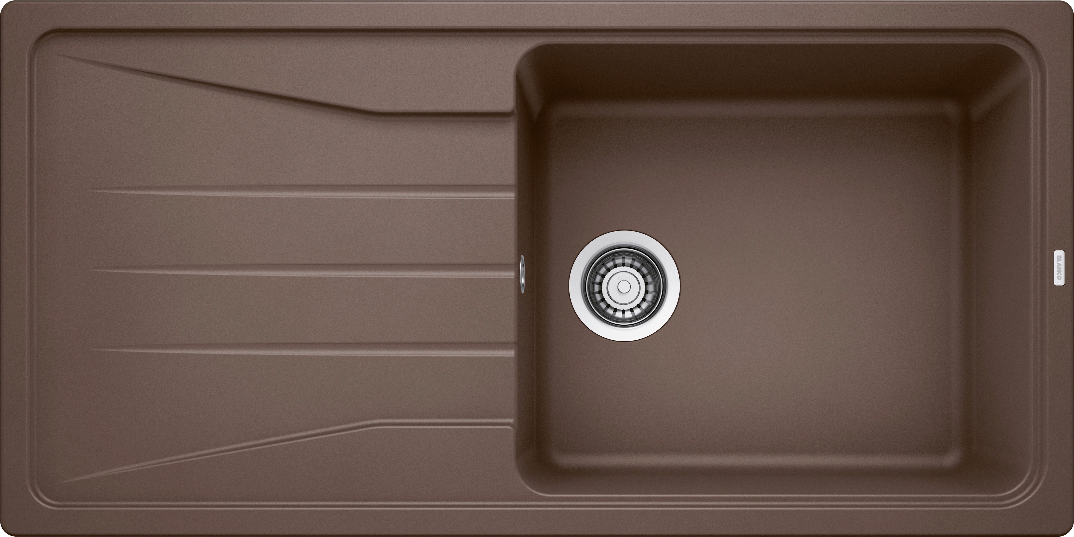 Einbauspüle BLANCO "SONA XL 6 S", cafe, B:100cm H:19cm T:50cm, Verbundwerkstoff, Küchenspülen Image