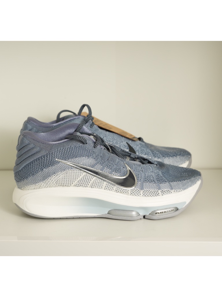 Nike Shoes | $180 Nike Air Zoom Gt Hustle 3 Shoes Ashen Slate Sail Wht Fv5953-402 Men’s Us 9 | Color: Blue/Silver | Size: 9