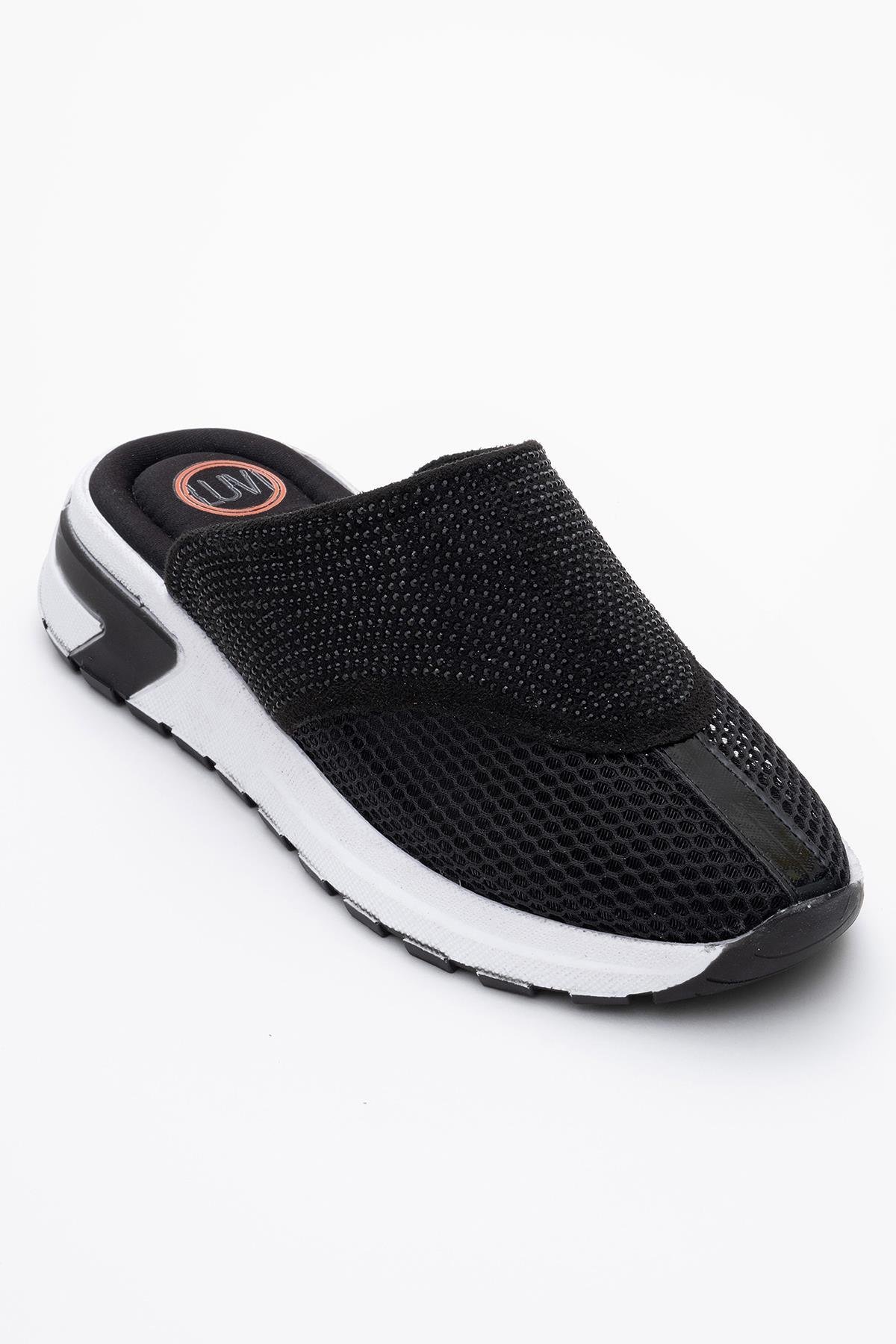 GLEA Mesh Strass Pantoletten Damen EU 38